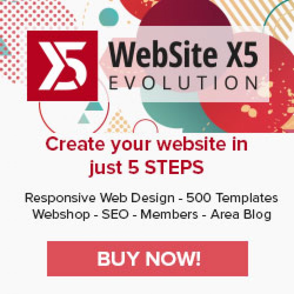 Steps creating a web with website x5 evolution 9